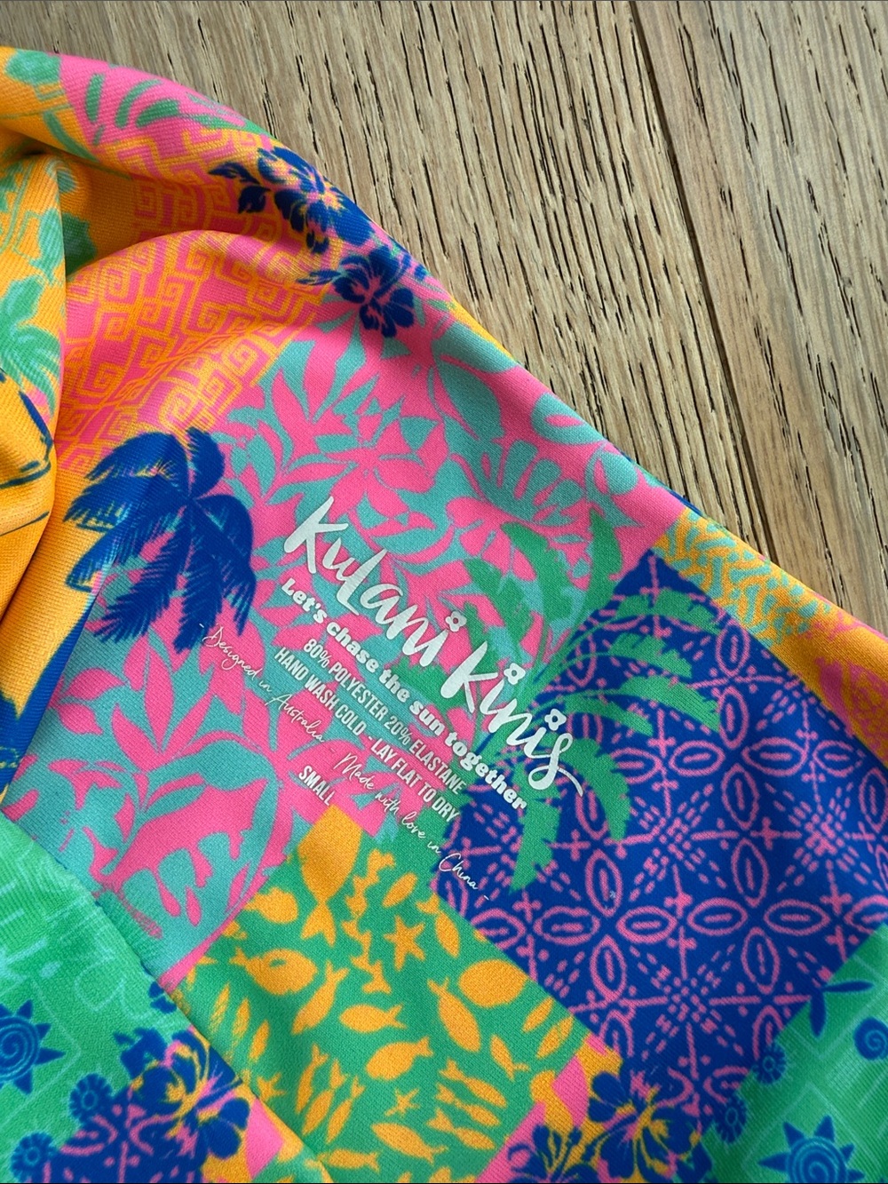 Multicolor Tropical One-Piece Swimsuit b2 - Picture 3 of 5